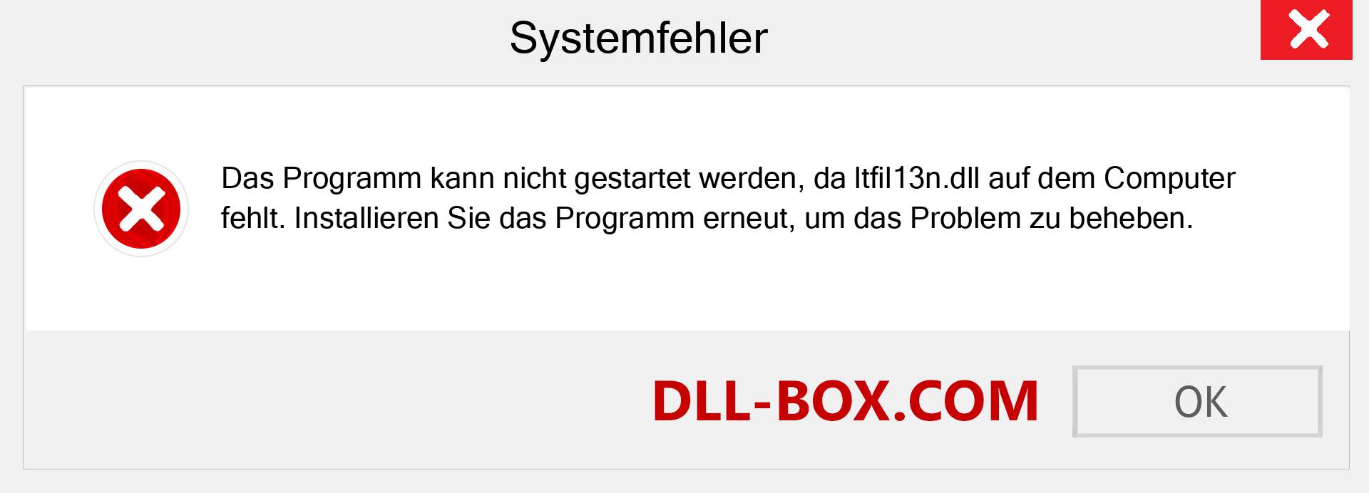 ltfil13n.dll-Datei fehlt?. Download für Windows 7, 8, 10 - Fix ltfil13n dll Missing Error unter Windows, Fotos, Bildern