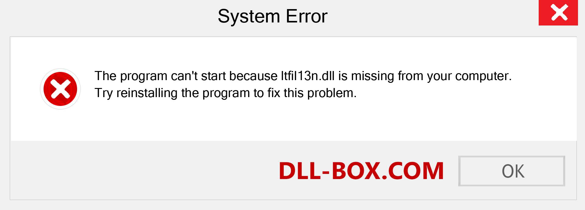  ltfil13n.dll file is missing?. Download for Windows 7, 8, 10 - Fix  ltfil13n dll Missing Error on Windows, photos, images